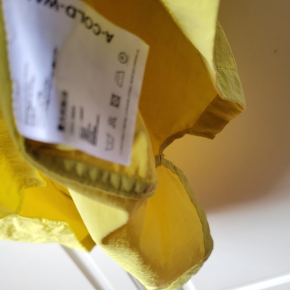 A-Cold-Wall ACW Surface Nylon Overshirt Cadimum Full Zip Short Sleeve - Picture 6 of 15